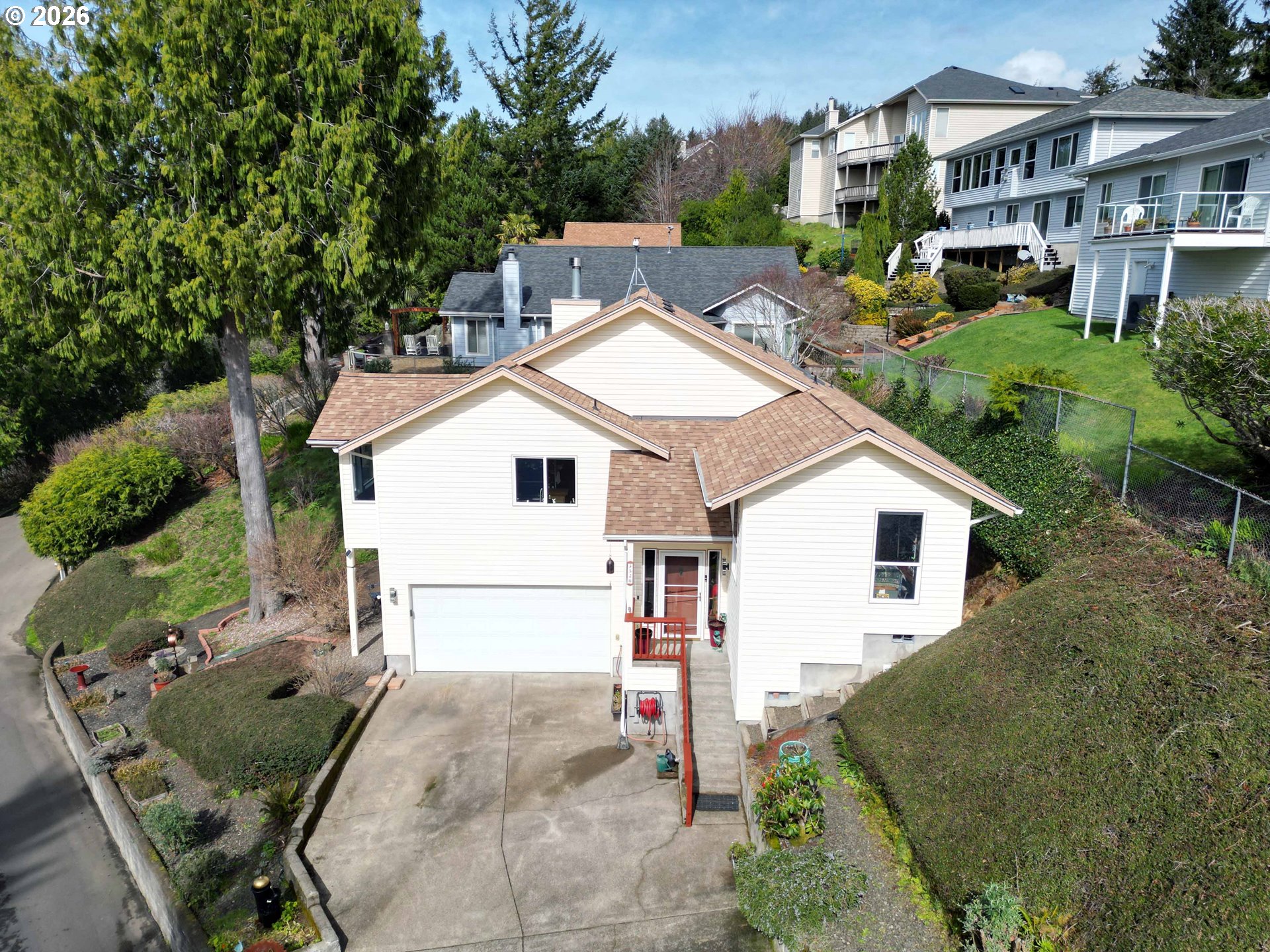 3520 Ocean View Drive Florence, OR 97439 - Photo 4 of 44 a view of a house with backyard and sitting area