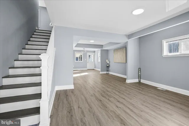 wooden floor in an empty room with wooden floor