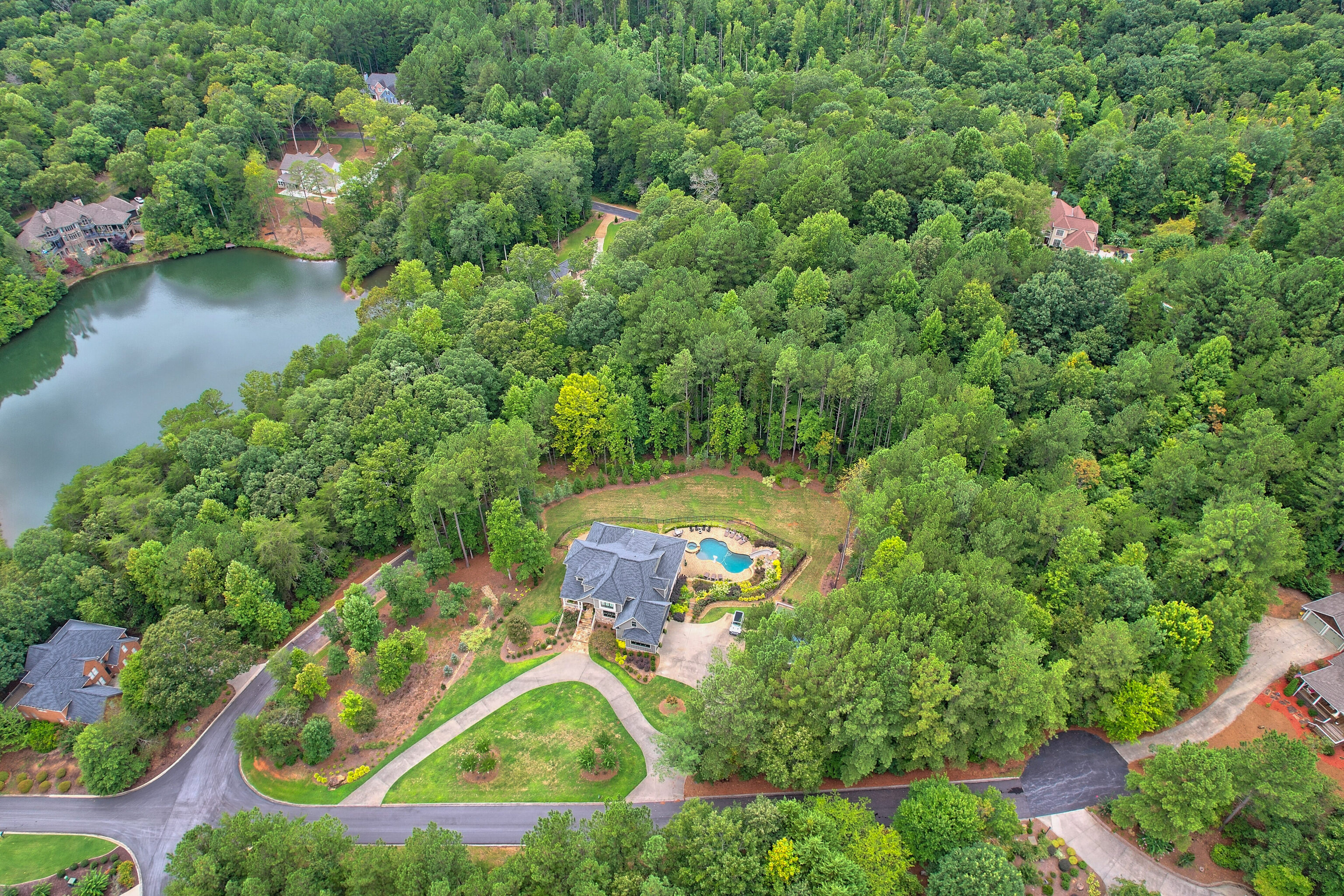 Lot 416 Yates Circle Clarkesville, GA 30523 - Photo 5 of 11 an aerial view of a house with swimming pool and outdoor space