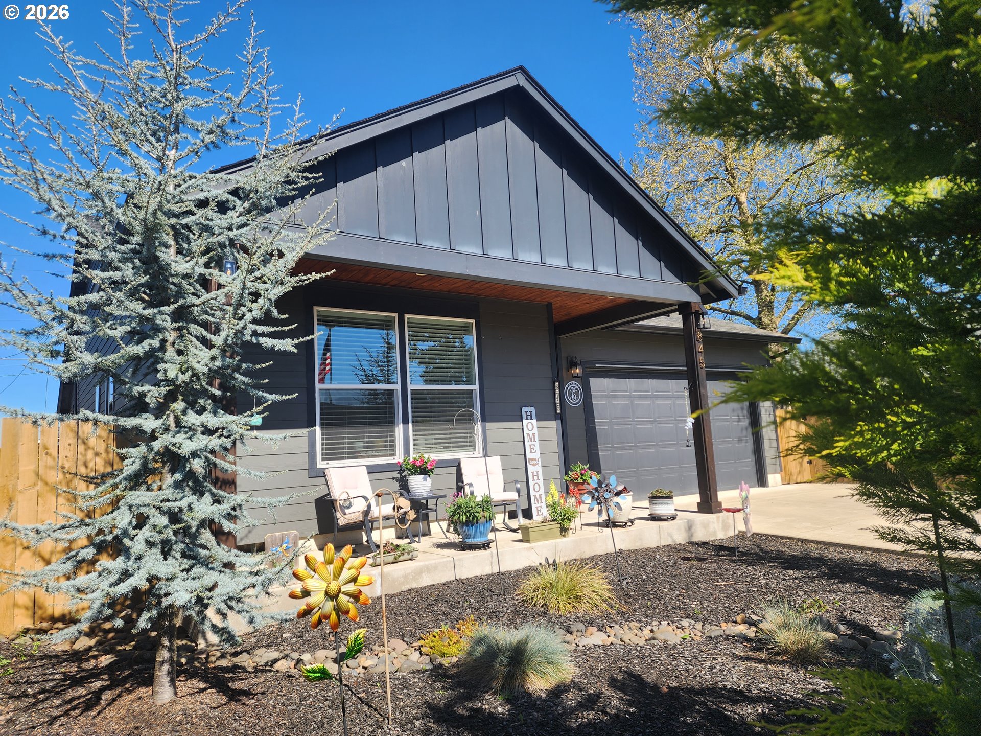 845 1st Street Gervais, OR 97026 - Photo 1 of 29 a front view of a house with a yard and porch