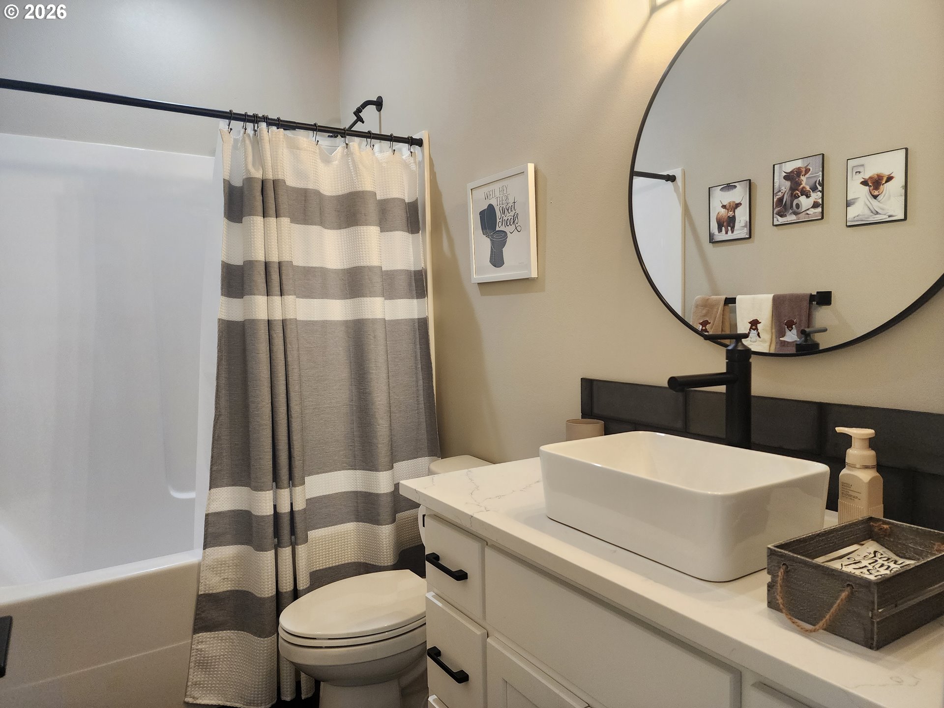 845 1st Street Gervais, OR 97026 - Photo 19 of 29 a bathroom with a sink a toilet and a mirror