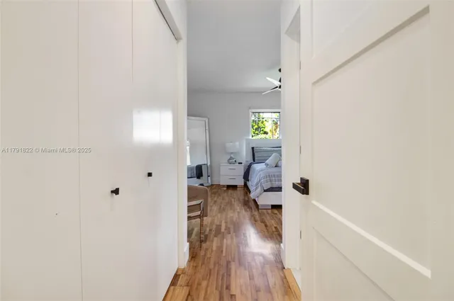 a very nice looking room with wooden floor