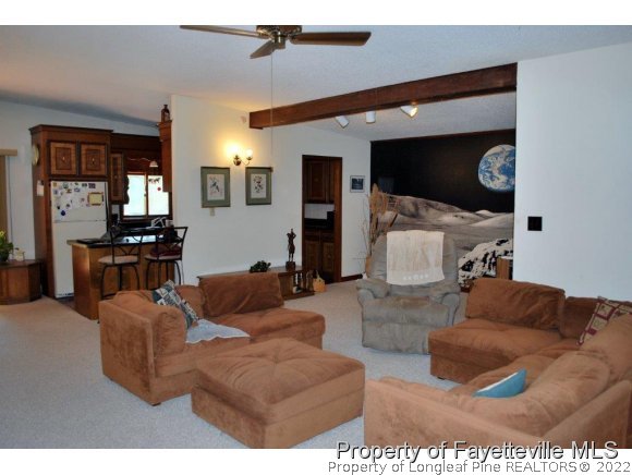 7371 Sherrill Baggett Road Dunn, NC 28334 - Photo 12 of 25 a living room with furniture and a flat screen tv