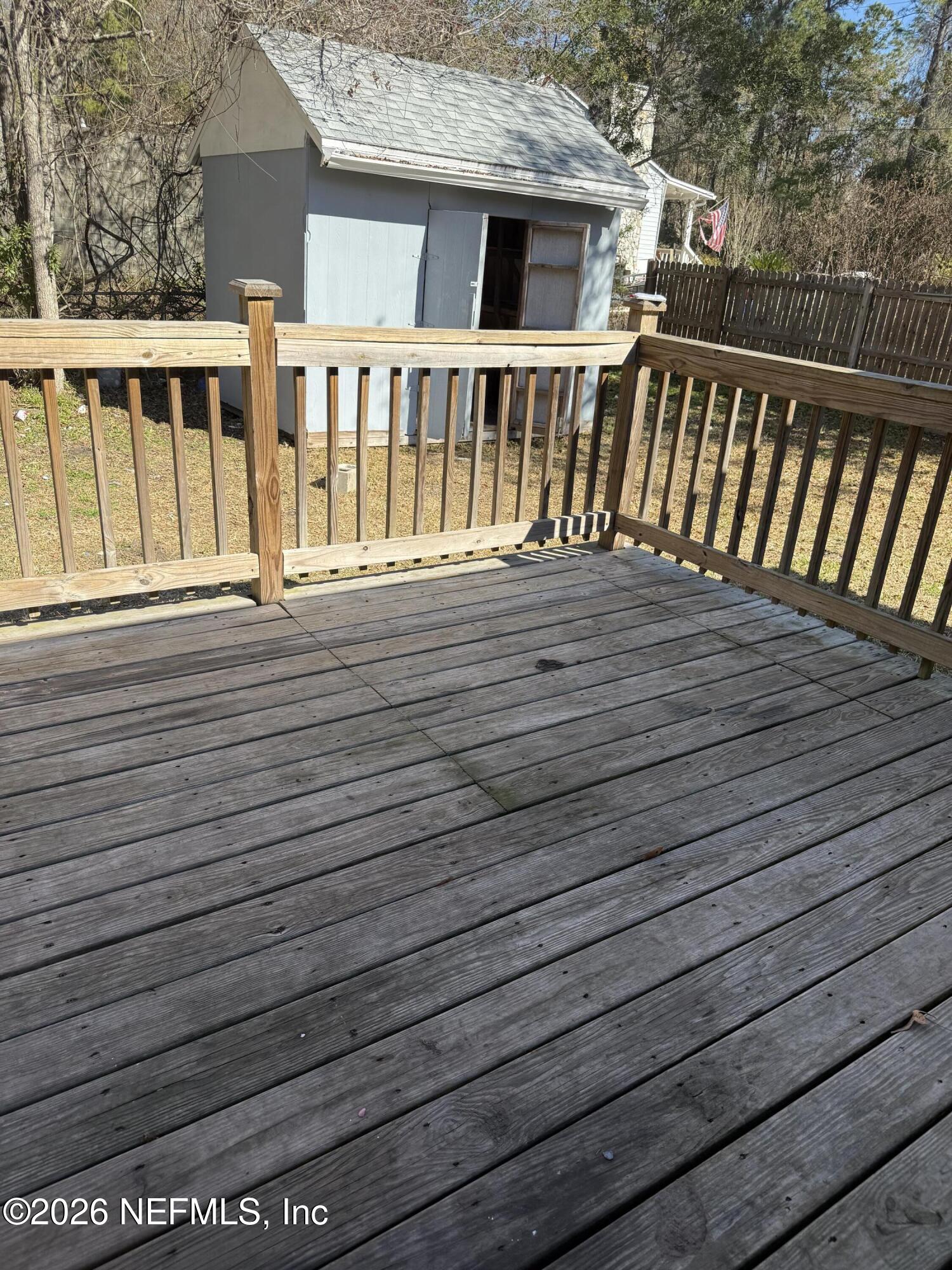 8515 Maple Street Jacksonville, FL 32244 - Photo 15 of 16 Deck and Shed