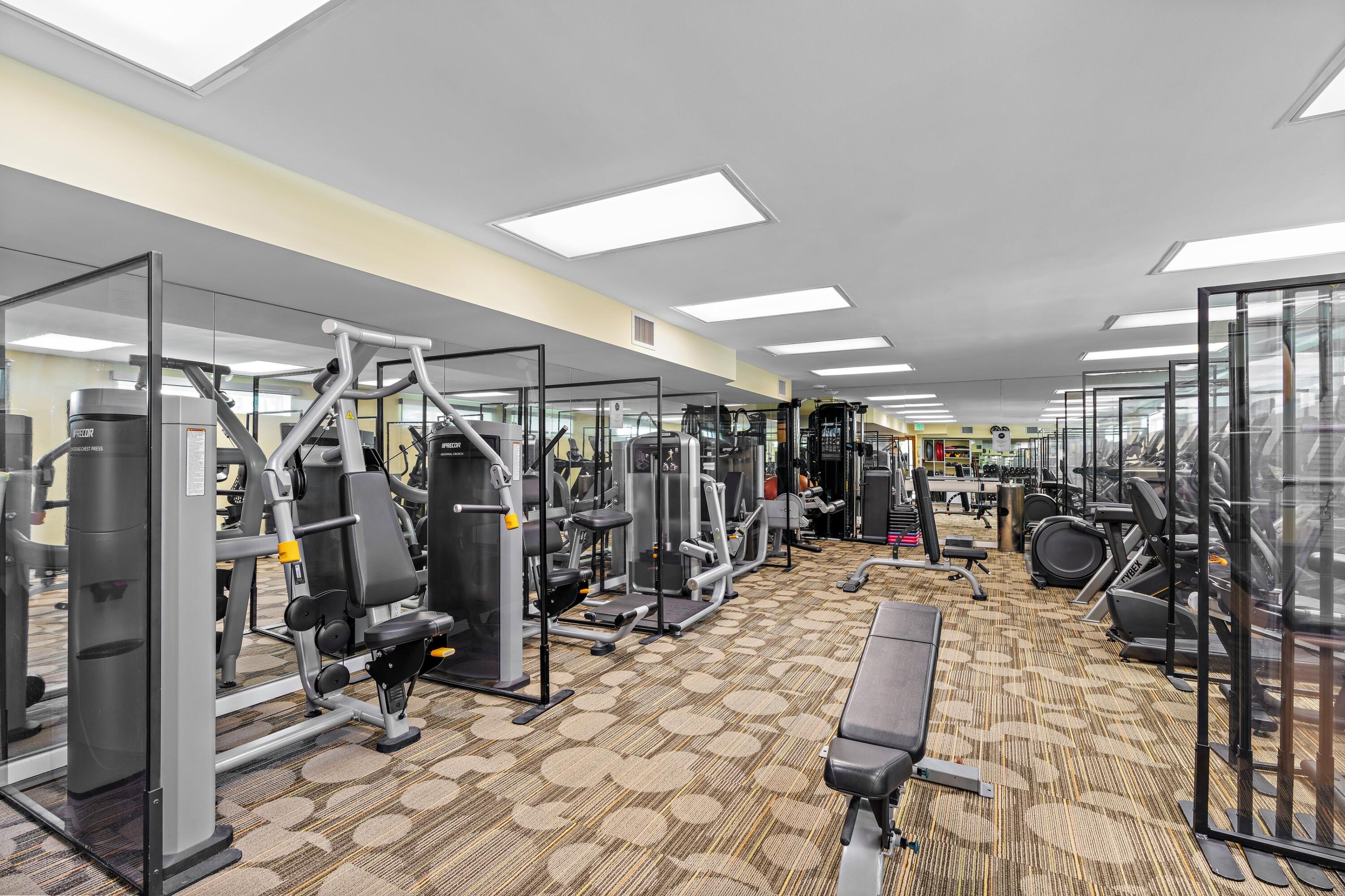 150 Bradley Place, Unit 712 Palm Beach, FL 33480 - Photo 39 of 44 a view of a room with gym equipment