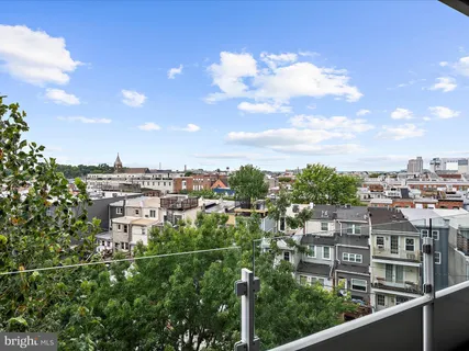an outdoor view of a balcony