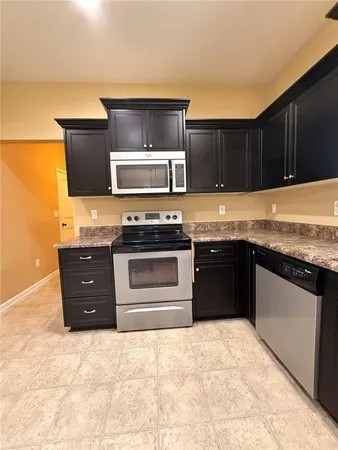 an empty room with a natural light