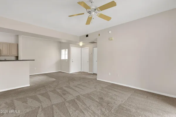 a view of an empty room