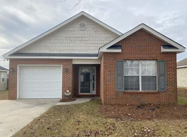 a front view of a house