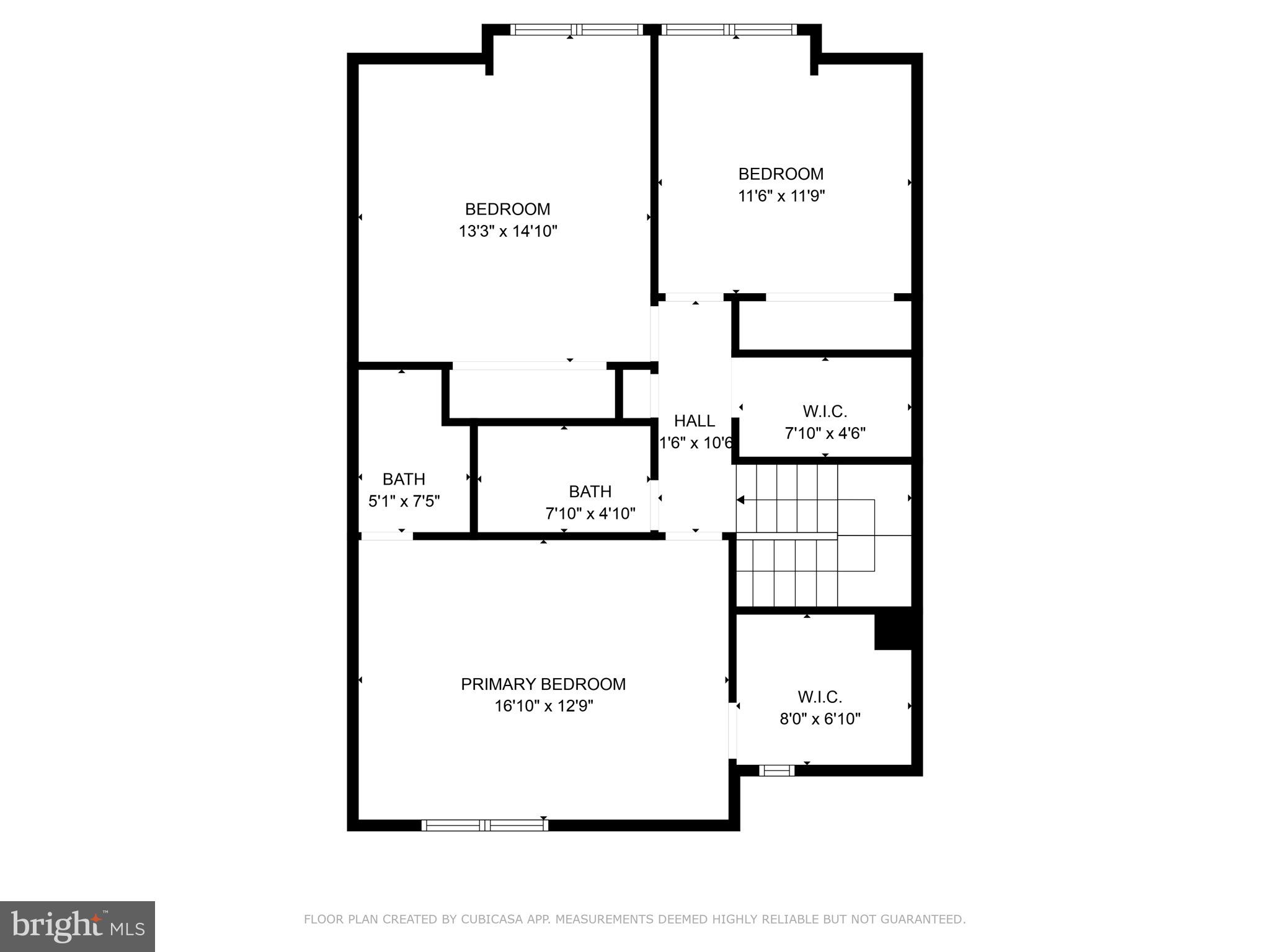 1825 Ivy Oak Square Reston, VA 20190 - Photo 37 of 37 Upper Level Floorplan!