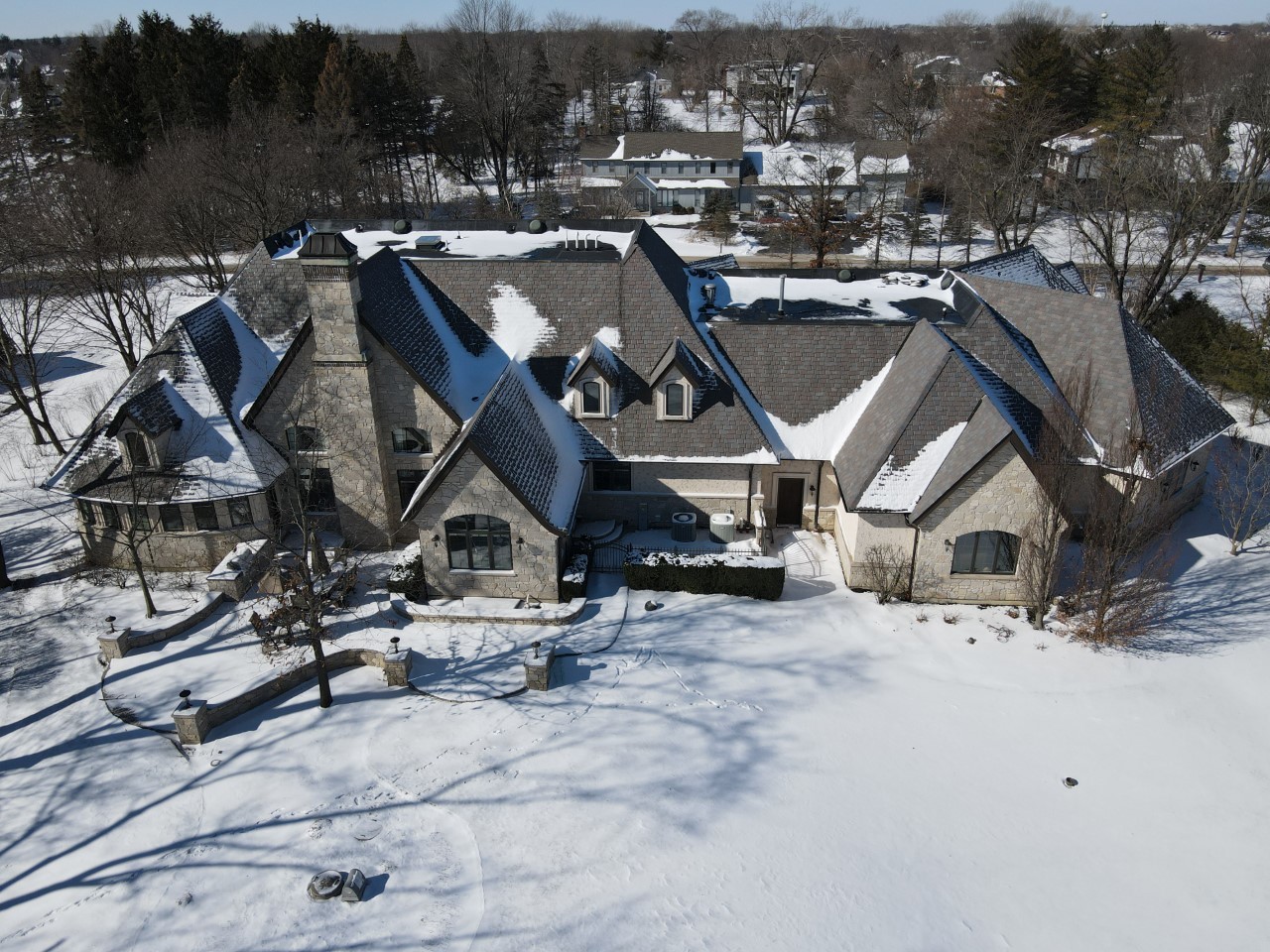 217 North Haman Road Inverness, IL 60010 - Photo 54 of 61 an aerial view of a house with a park