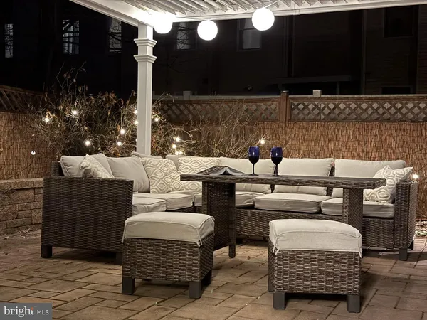 a outdoor living space with patio furniture