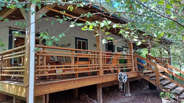 a house view with a outdoor space