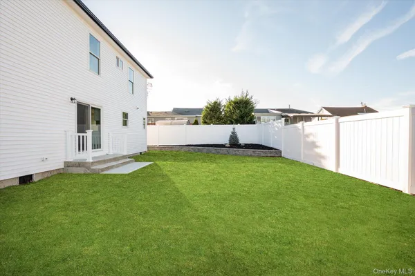 a view of a backyard with a garden