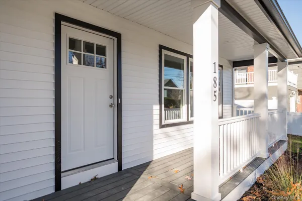 a view of front door of house