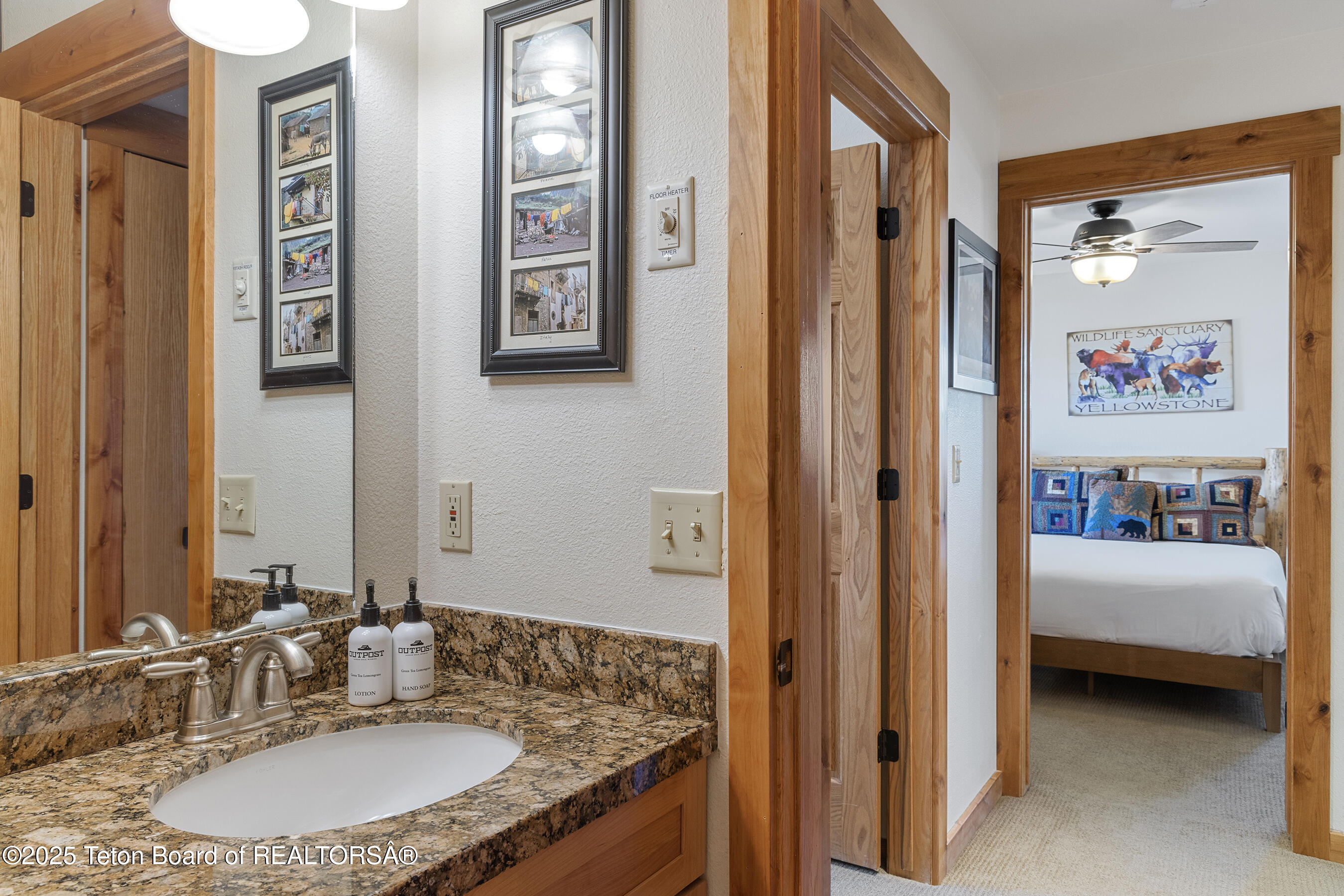 371 Snow King Loop Jackson, WY 83001 - Photo 17 of 22 Split Level Bath to Bedroom