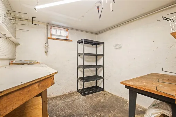 a view of a storage & utility room