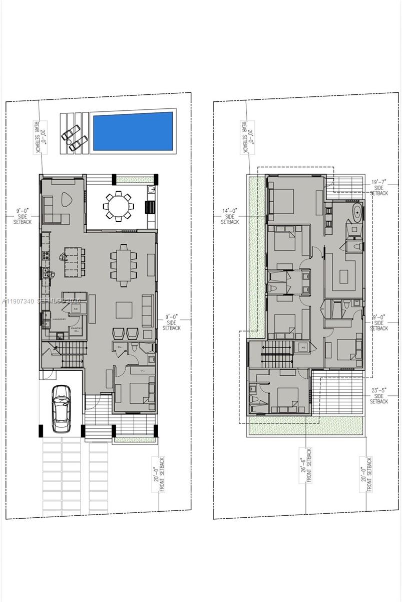 9116 Abbott Avenue Surfside, FL 33154 - Photo 3 of 6 a black and white photo of a living room