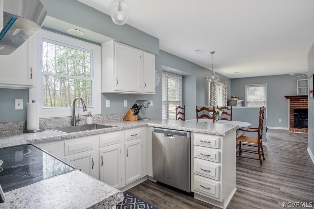4404 Rabbit Foot Place Chesterfield, VA 23236 - Photo 10 of 32 a kitchen with sink cabinets and window