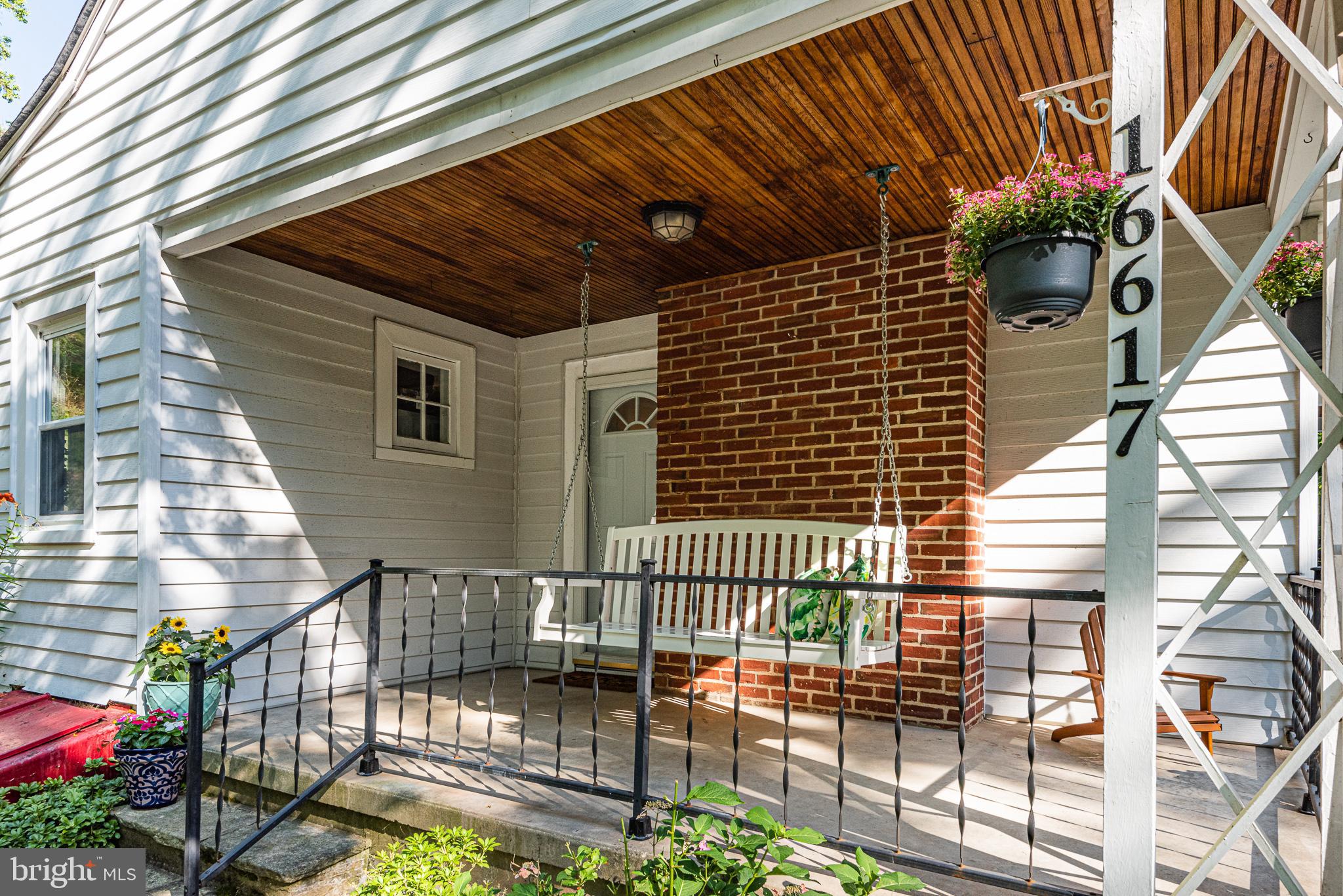 vintage side porch for an evening swing