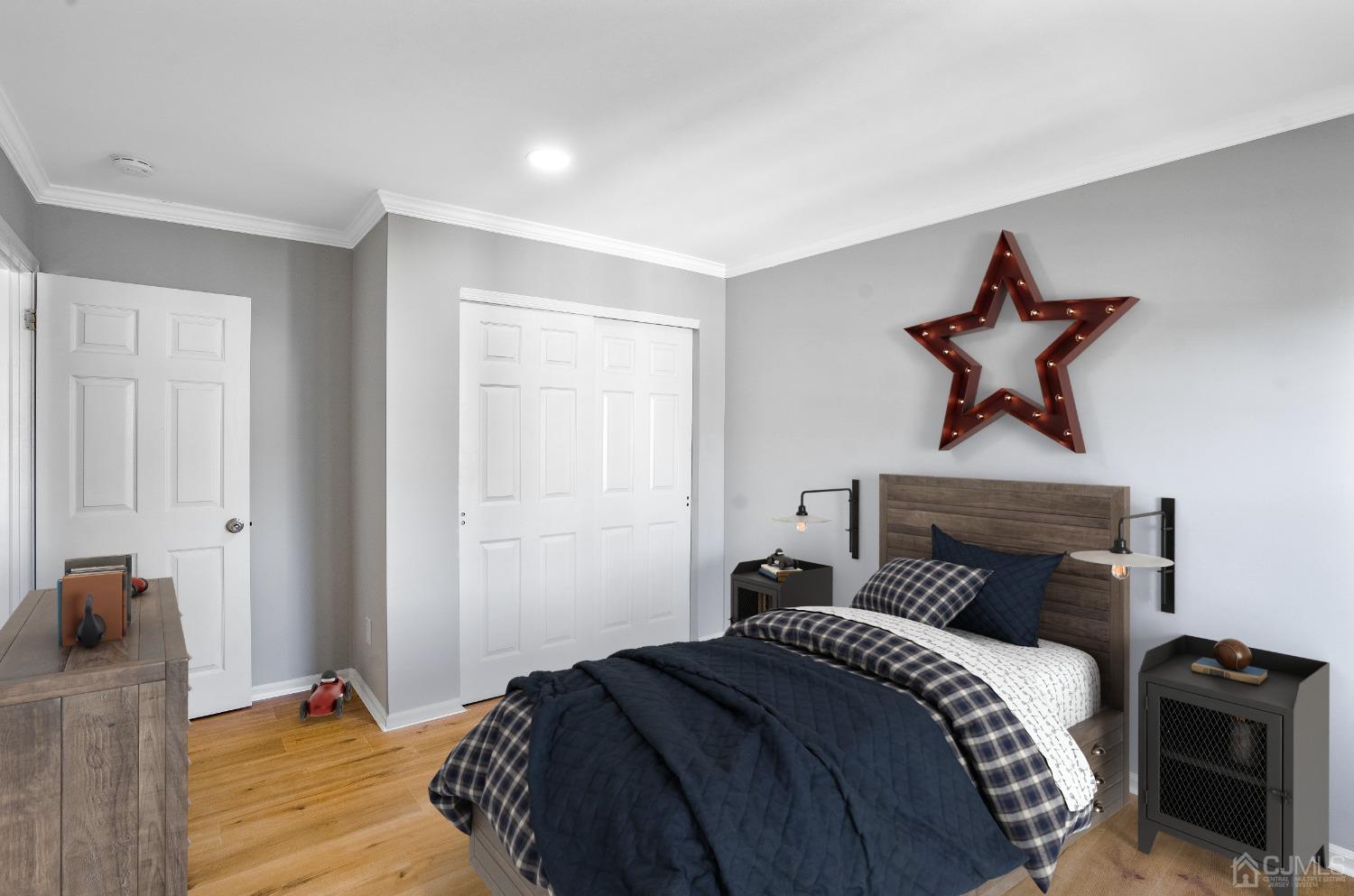 303 Timber Oaks Road Edison, NJ 08820 - Photo 12 of 28 a bedroom with a bed and a ceiling fan