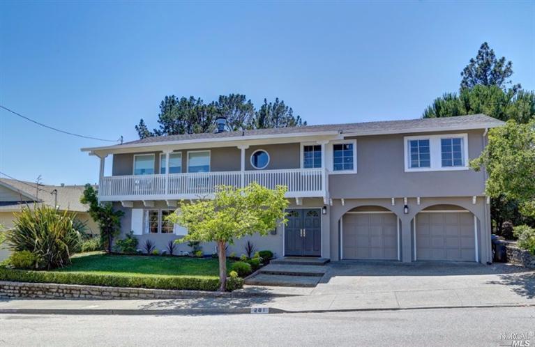 201 Ridgewood Drive San Rafael, CA 94901 - Photo 1 of 1 a front view of a house with garden