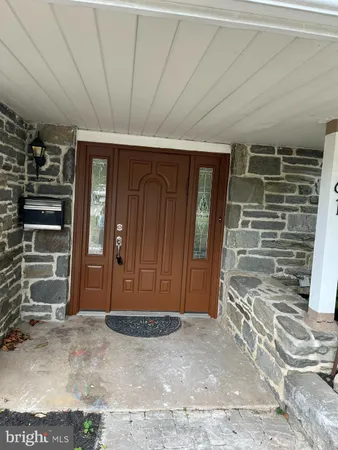 a view of front door of house