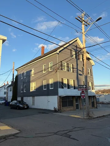 a front view of a building