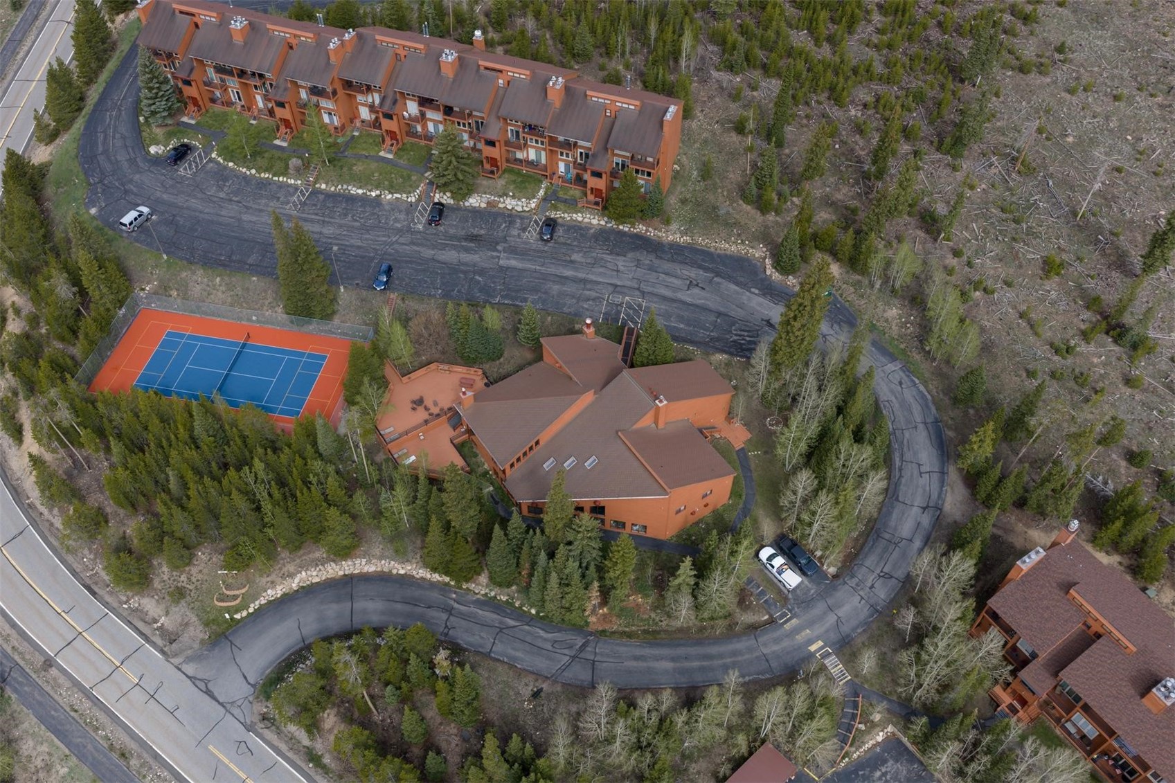 91100 Ryan Gulch Road, Unit 91105 Silverthorne, CO 80498 - Photo 38 of 49 an aerial view of a house with a yard