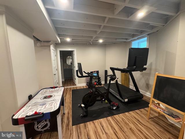 214 West Redman Avenue Haddonfield, NJ 08033 - Photo 18 of 22 a view of a room with gym equipment