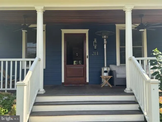 a view of entrance front of house