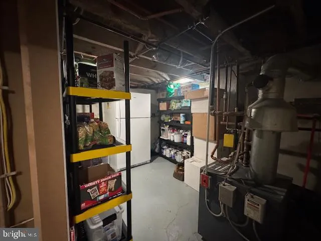 a view of storage and utility room