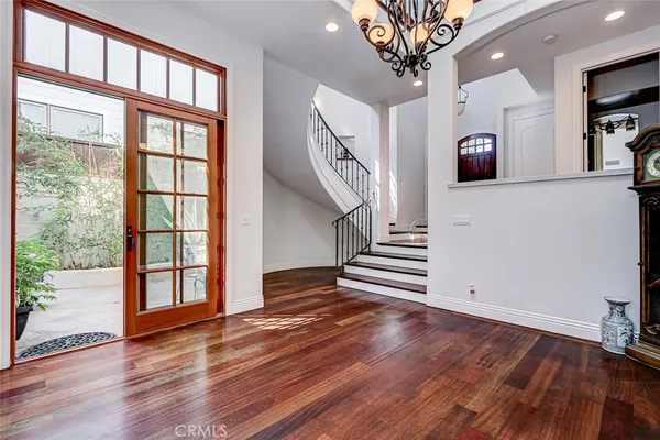 a view of a garden with pathway