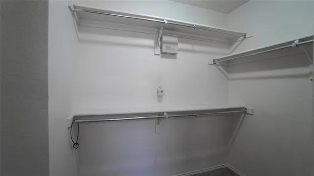 a close view of closet