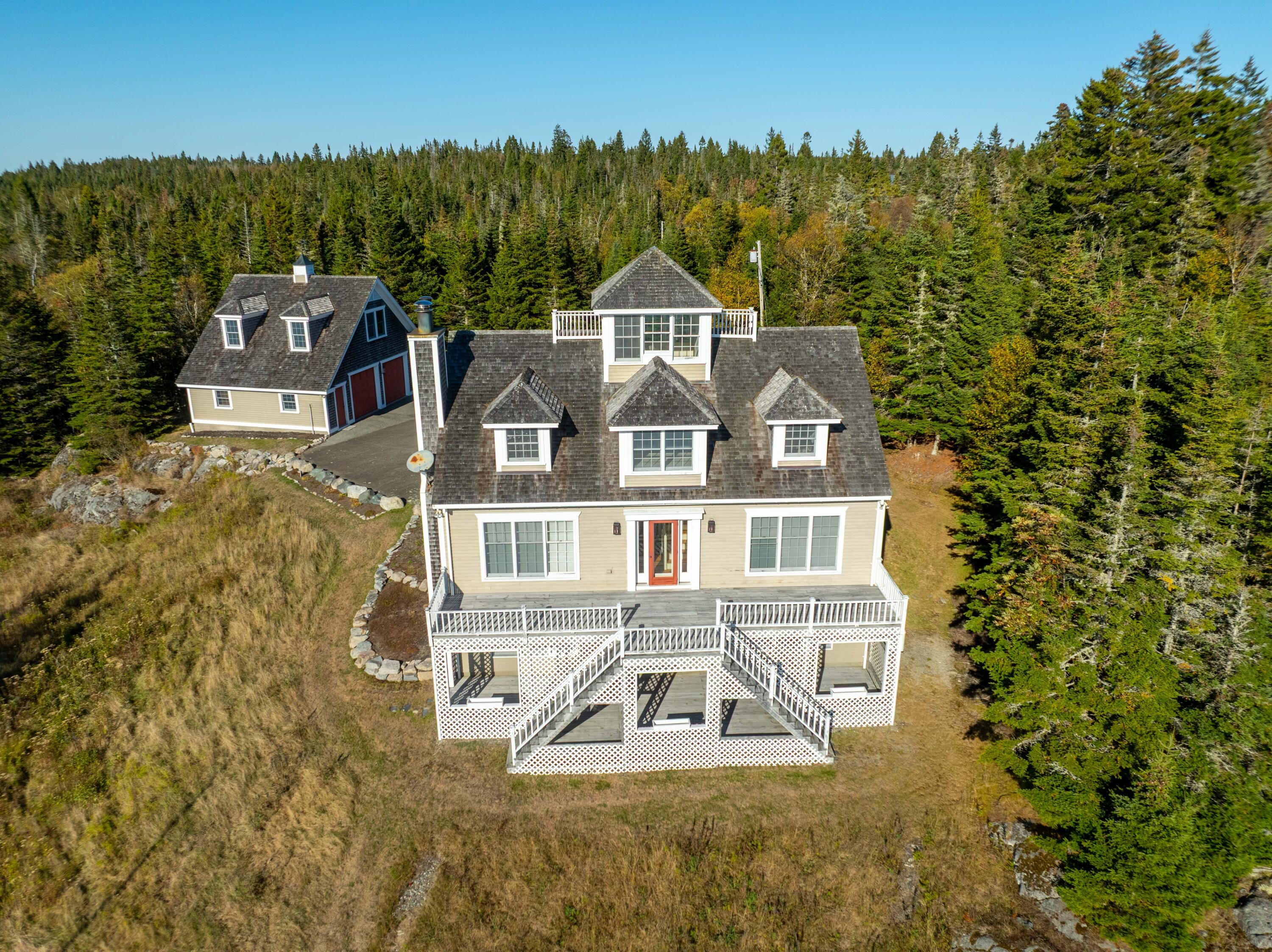 613 Yoho Head Road Machiasport, ME 04655 - Photo 2 of 97 Aerial of Oceanside of Home & Garage