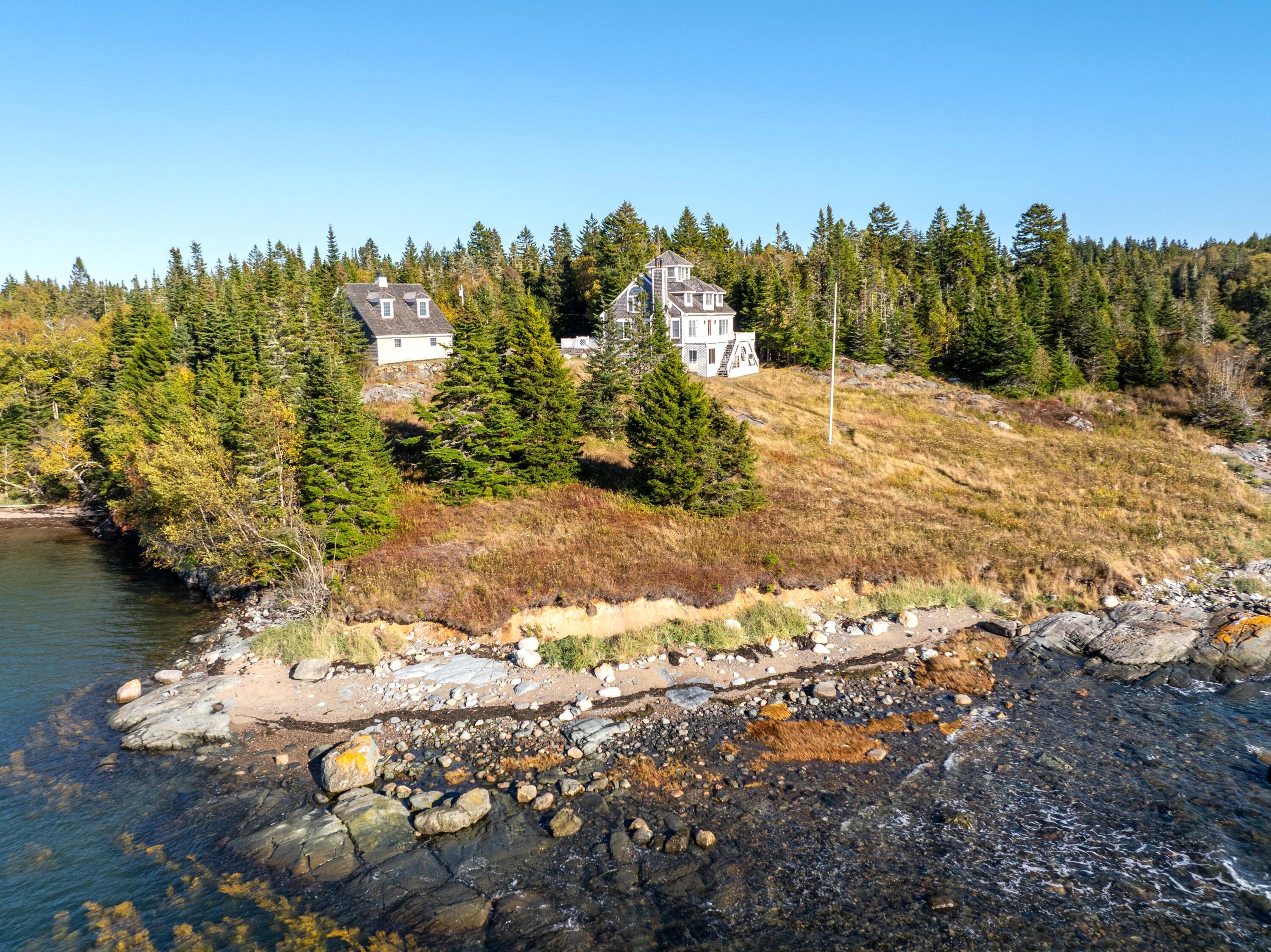 613 Yoho Head Road Machiasport, ME 04655 - Photo 85 of 97 Aerial of Property & Shoreline