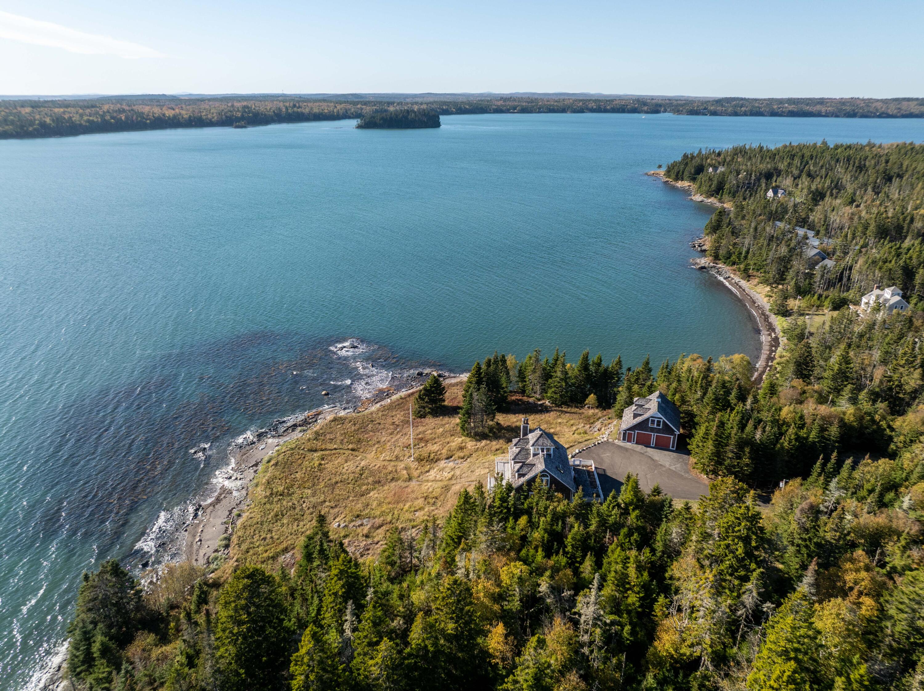 613 Yoho Head Road Machiasport, ME 04655 - Photo 87 of 97 Aerial of Property & Oceanview