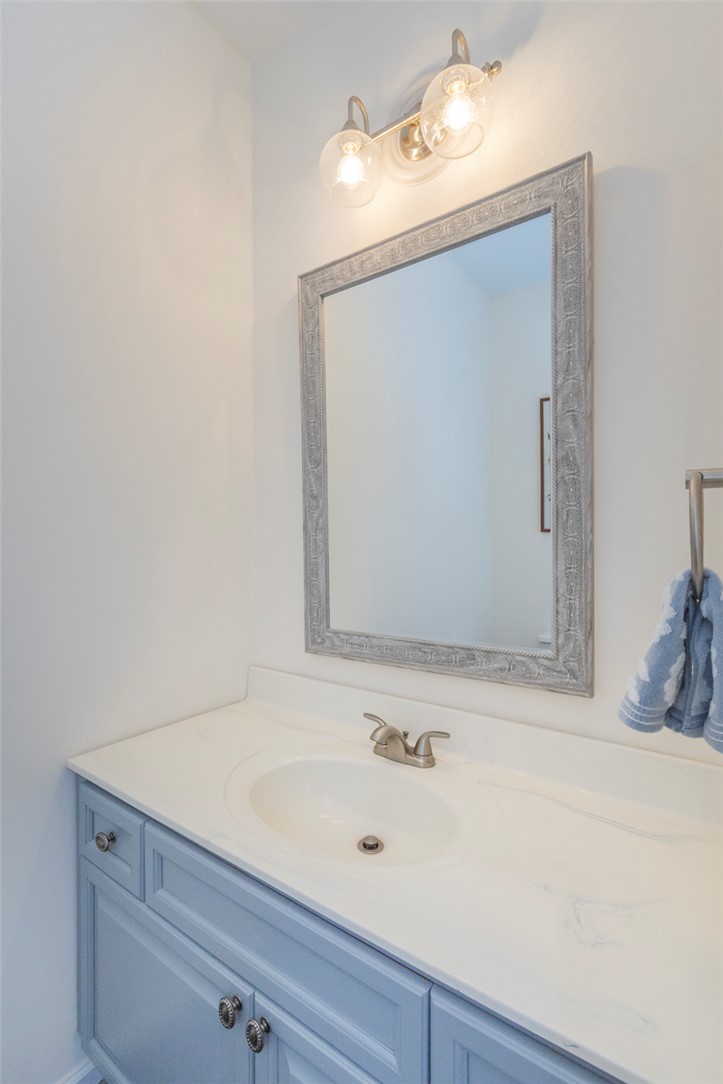 108 Pearman Drive Pendleton, SC 29670 - Photo 18 of 50 This bright bathroom features a vanity with ample storage and a sleek countertop.