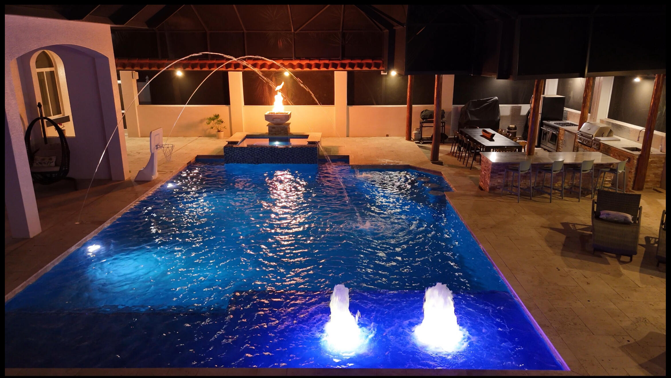 14225 43rd Road North Loxahatchee, FL 33470 - Photo 78 of 108 Pool Night 8