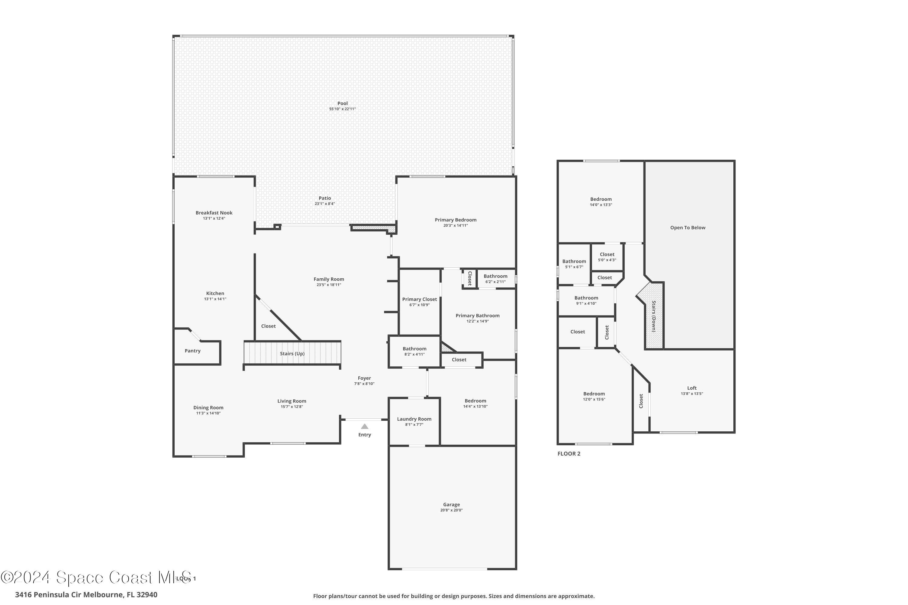 3416 Peninsula Circle Melbourne, FL 32940 - Photo 61 of 61 3416 Peninsula Cir Floorplan