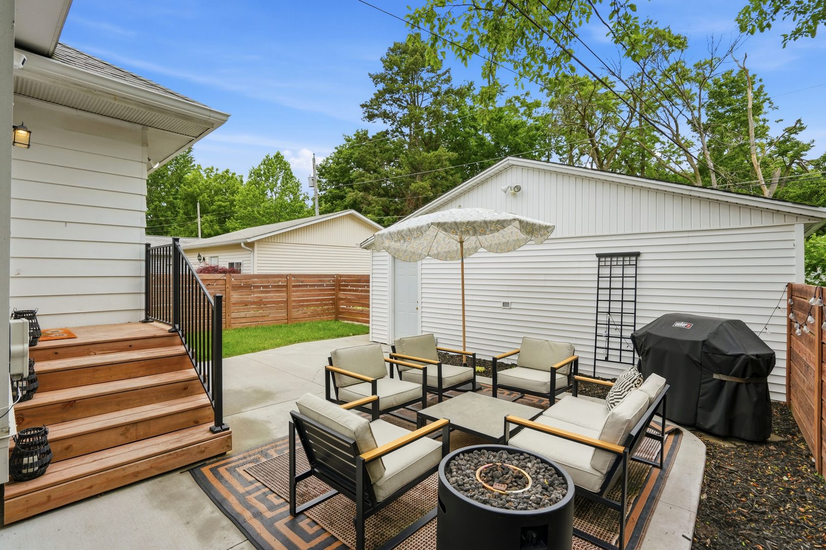 2431 14th Avenue Moline, IL 61265 - Photo 24 of 37 a backyard of a house with table and chairs