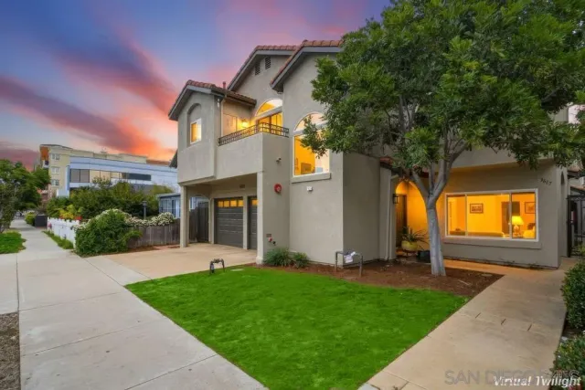 a front view of house with yard