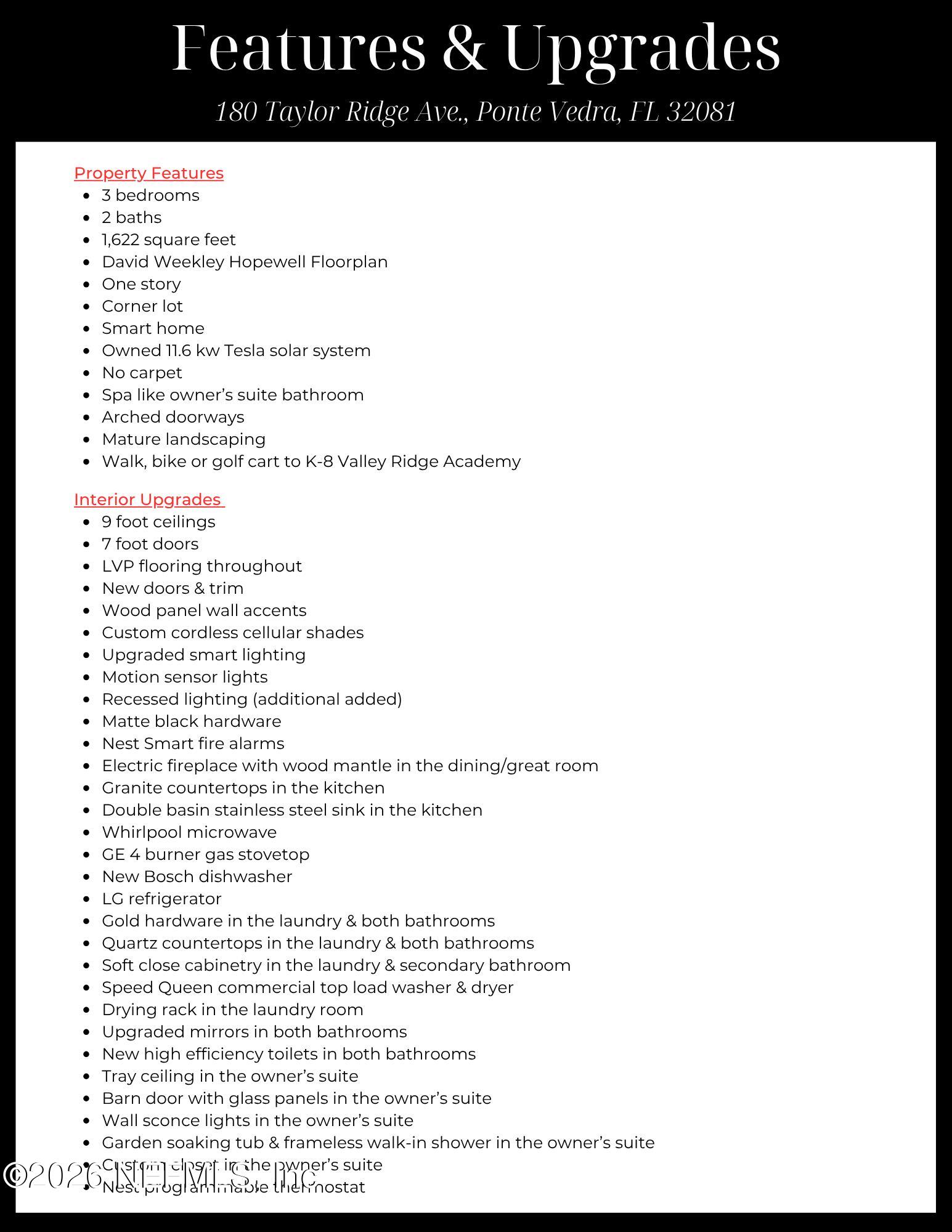 180 Taylor Ridge Avenue Ponte Vedra, FL 32081 - Photo 50 of 88 Features & Upgrades