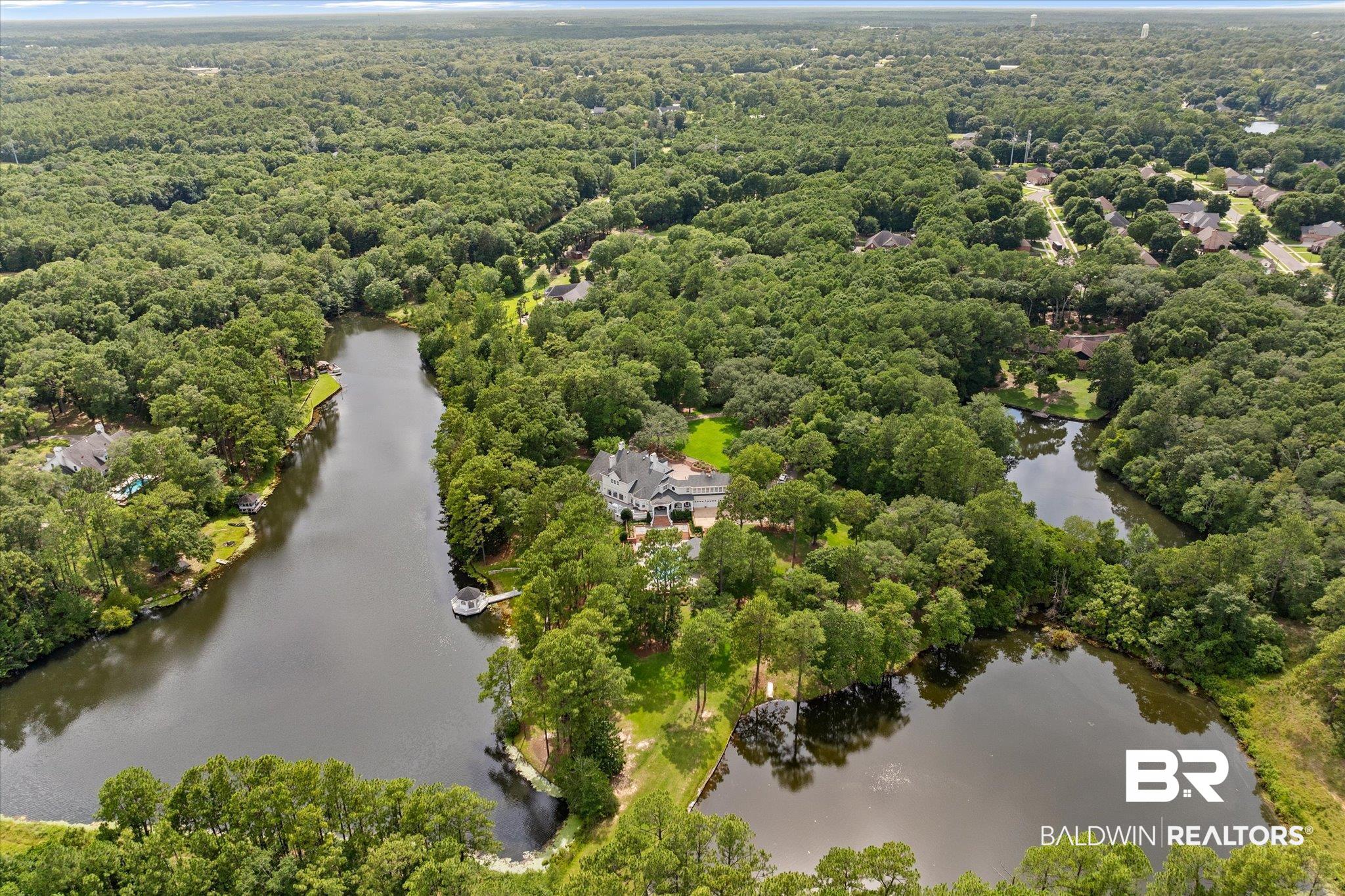8561 Dawes Lake Road Mobile, AL 36619 - Photo 56 of 63 Aerial view of a nearby body of water