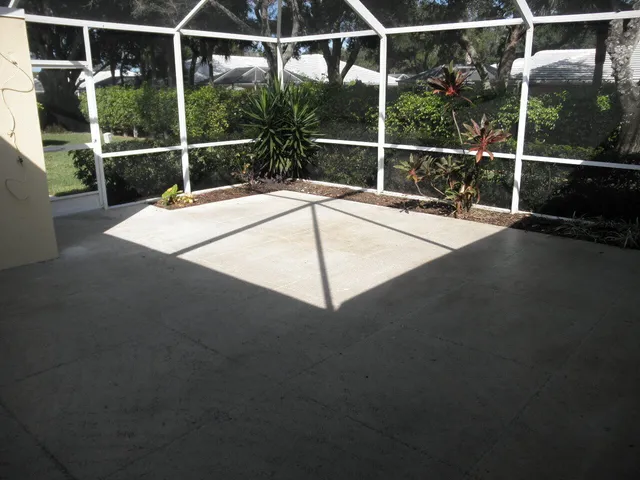 a swimming pool with outdoor space