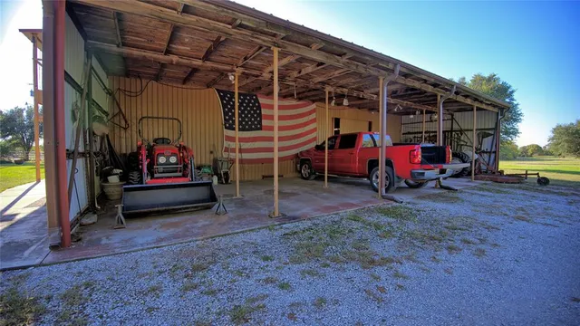 a view of a chairs in a room