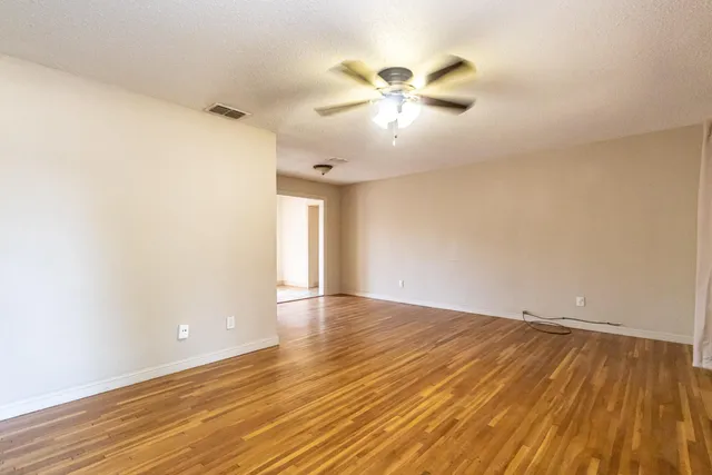 wooden floor in an empty room