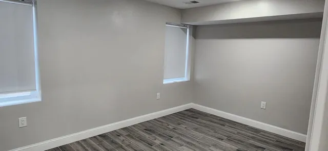 wooden floor in an empty room