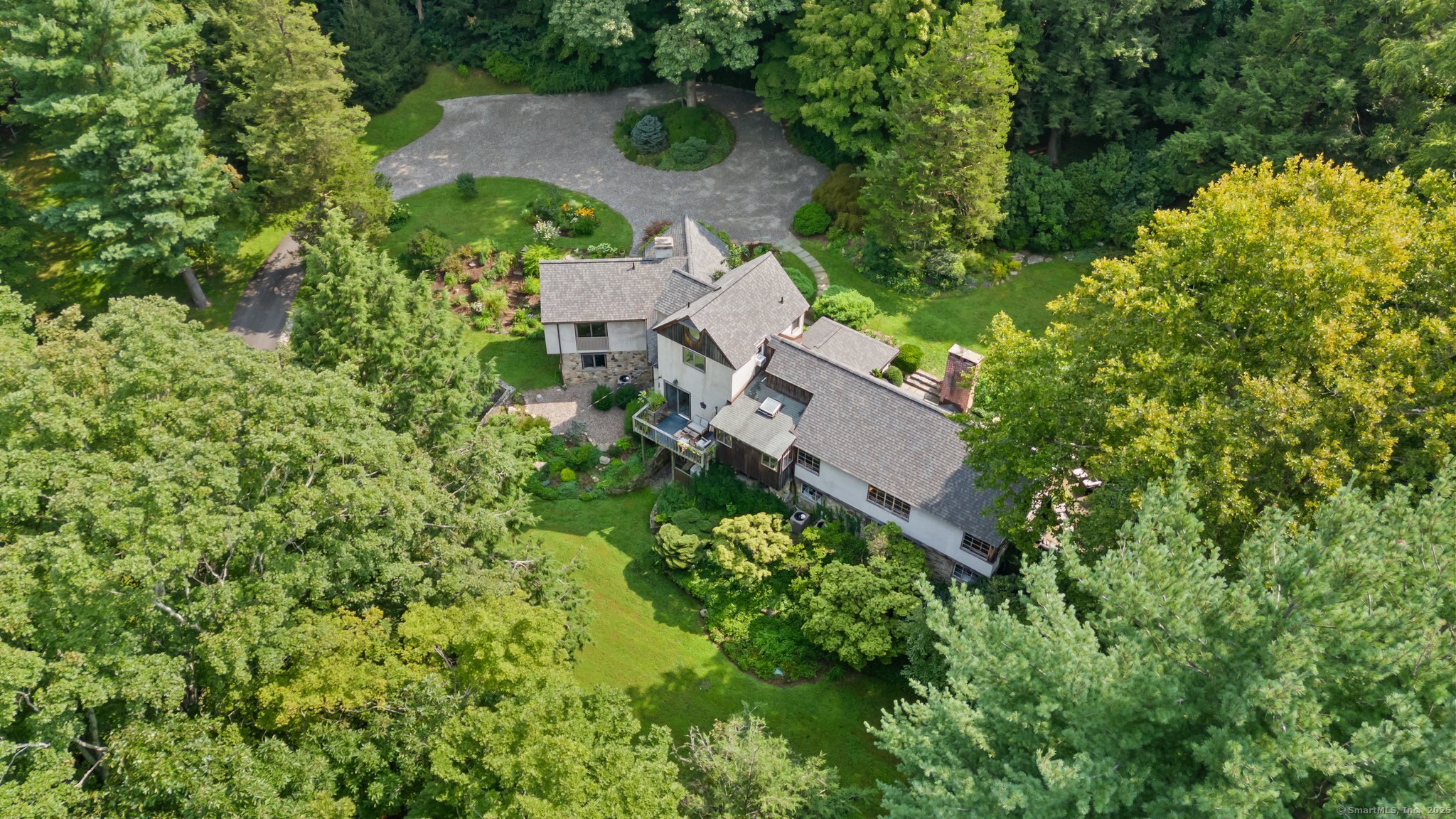 23 Old Mailcoach Road Redding, CT 06896 - Photo 1 of 38 an aerial view of a house with a yard