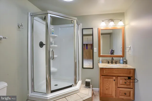 a garage with a lot of storage and utility room